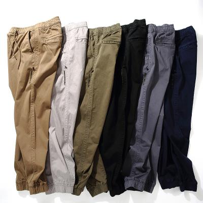 China SABIN anti-pilling empty men's jogger pants latest fashion streetwear twill trousers custom high quality cotton casual military twill trousers for sale