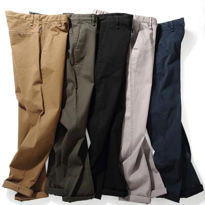 China Factory RTS SABIN anti-pilling twill twill pants slim fit khaki trousers fashion men cotton trousers high quality custom made twill trousers for sale