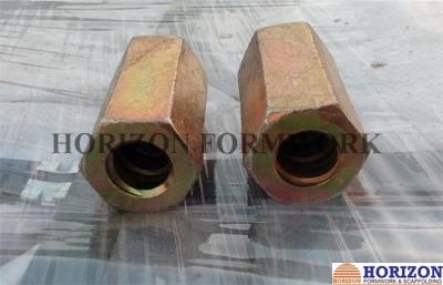 China Steel Q235 Hex Rod Coupling Nut 100/110mm Length Equipped With Stop - Pin for sale