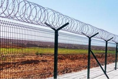 China Galvanized Concertina Razor Wire of Fence System for High Security Areas Te koop