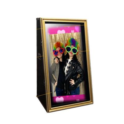 China 360 photo booth outdoor photobooth automatic photo mirror machine shell with printer and camera magic mirror photobooth for sale