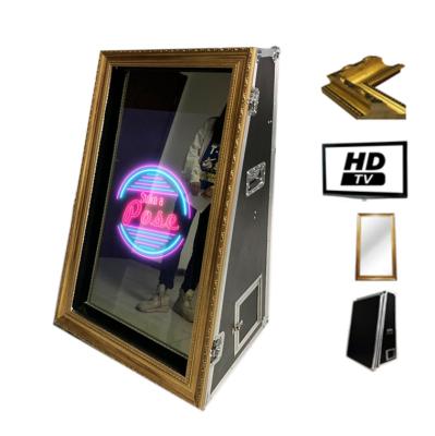 China 2022 Cheap Hot Sale Party Wedding Magic Interactive Selfie Photo Booth Machine With Printer And Camera For Party Or Wedding Mirror Photo Booth for sale