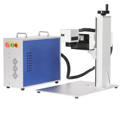 China Steel Fiber Laser Marking Machine 30 Watt Plastic CO2 Laser Marking Machine for sale