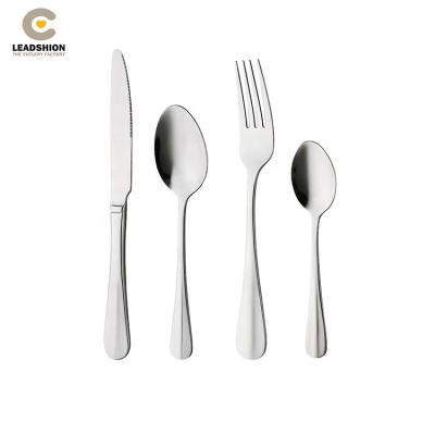 China Sustainable Restaurant Silverware Set Restaurant Stainless Steel Flatware Knife Fork Spoon Cutlery Set Luxury for sale