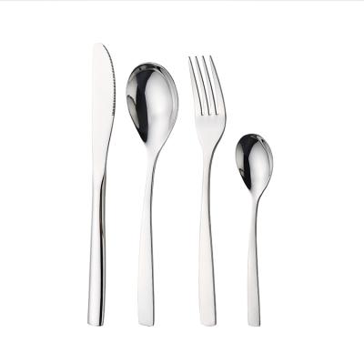 China New Arrivals Inox Cutlery Set Hotel Stainless Steel Flatware Fork Spoon Knife Set Viable Flatware for sale