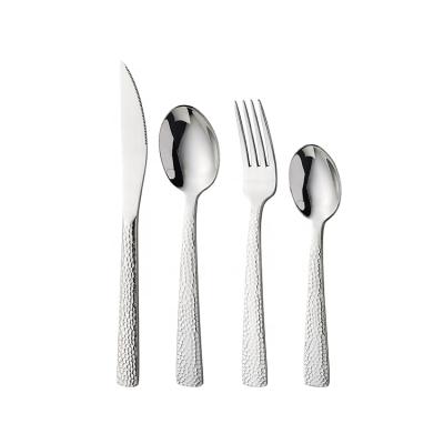 China Sliver Spoon Fork Knife Set Sustainable Cutlery Set Stainless Steel Dinnerware Flatware Set for sale