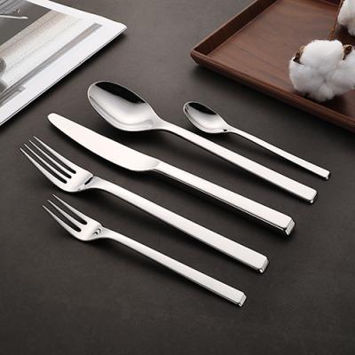 China Viable Cutlery Spoon Knife Fork 5 Pieces Stainless Steel Cutlery Set Spoon Fork Set Cutlery Serving Set for sale