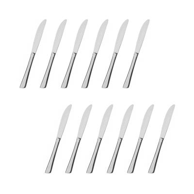 China Viable Jupiter 420 Table Knife Set Restaurant Silverware Dinner Knife - 8.7 Inches for sale