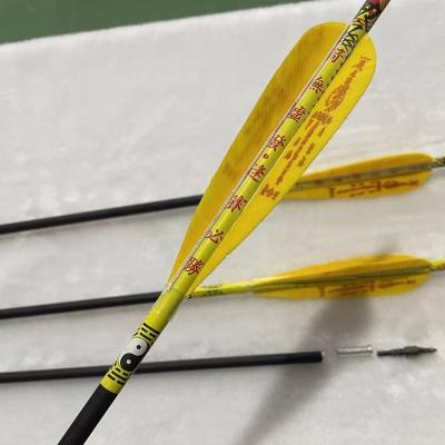 China TIR Water 4 Drop Real Feather Archery Fiberglass Roll Mixed Pure Carbon Arrow Reverse Curved Compound Bow for sale