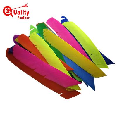 China Stick on arrowheads feather parabolic right turkey feather for fletching feathers diy for archery archery for sale