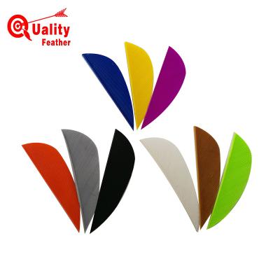 China Wholesale Carbon Arrowhead Parabolic Single Color Feather Vanes Arrowhead Stick for sale