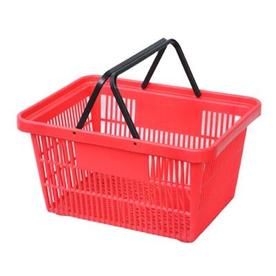 China 1) Supermarket 2)stores Direct Factory Retail Shop Supermarket Small Plastic Shopping Hand Basket for sale