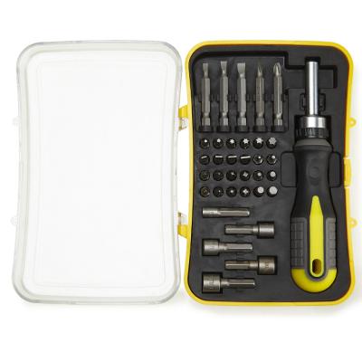 China 2023 New Repair Kit Tools Precision Screw 36 PCs Plastic Ratchet Screwdriver Set for sale