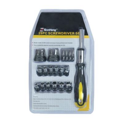 China Polypropylene Factory Directly Sale 29 Pcs CR-V Magnetic Screwdriver Set for sale