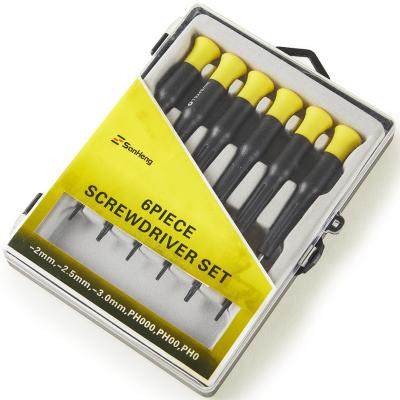 China Plastic Tool Kit Precision Watches Screwdriver Repair Set of 6 PCs for sale