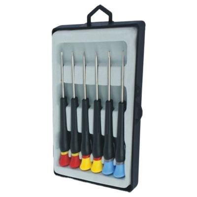 China Polypropylene 6 Pcs Long Handle Magnetic Precision Screwdriver Set for sale