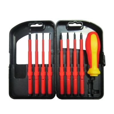 China Polypropylene full size 8 in 1 insulated screwdriver set for sale