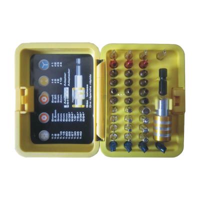 China Polypropylene Top Selling 36 Pcs Magnetic Screwdriver Bits Set for sale