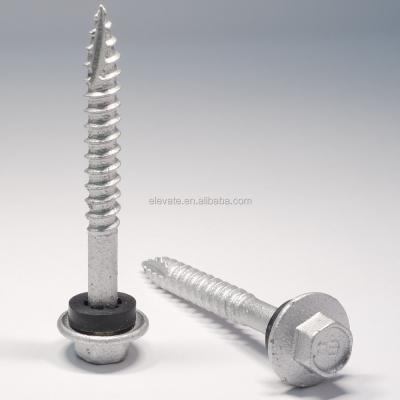 China C-1022 Hex Flange Washer Steel Serrated Head Undercut Type-A Type-17 Thread Tapping Screw for sale