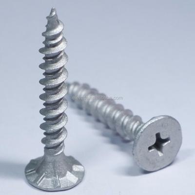 China C-1022 Hi-Lo Large Wafer Head 8 Seed Thread Sharp Point Cement Board Screw for sale