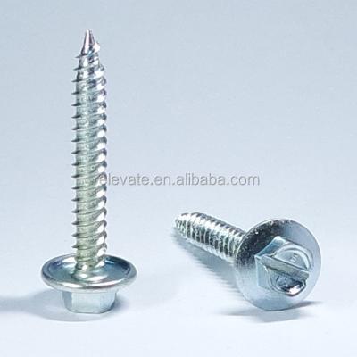 China C-1022 Hex Flange Steel Serrated Joint Slotted Point Self Steaker Twinfast Thread Lead Double Drilling Screw for sale