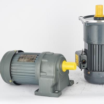 China 1/4hp 1/2hp 1hp 2hp Three Phase Horizontal Deceleration Ac Electric Motor Gear Drip Proof for sale