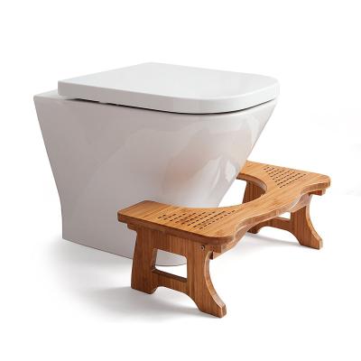 China Convertible bamboo potty stool chair, squat toilet stool, ideal for anyone with toilet problems for sale