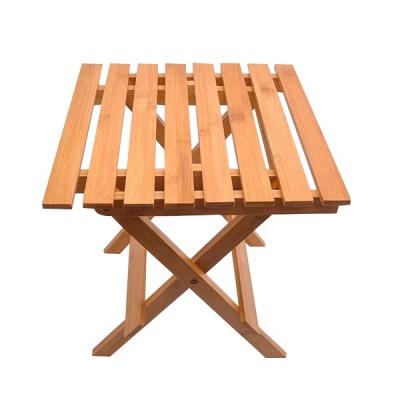 China Sustainable Manufacturer Small Bamboo Folding Chair for Outdoor or Garden for sale