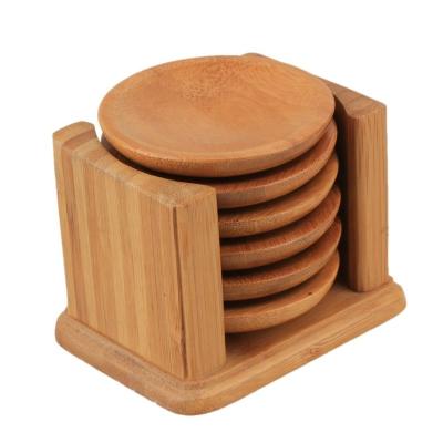 China Sustainable Bamboo Drink Coasters For Cup Mugs Hot Dishes Plates Pan Pot Kitchen Countertops for sale