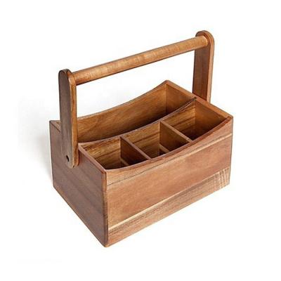 China Eco-Friendly Freshness Preservation Acacia Wood Storage Drawer Organizer And Cosmetic Box Drawer With 4 Divider for sale