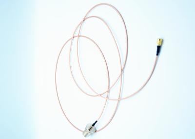 China RF W SMA Antenna Cable Assembly Extension Male Head Of Rubber Pink for sale