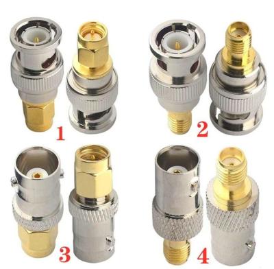 China Conector del RF del niquelado de Jack, varón recto del enchufe del conector BNC BNC de SMA en venta