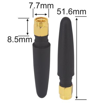 China Straight Stubby 868Mhz Antenna Lorawan Outdoor SMA Connector Repeater Rubber Type for sale