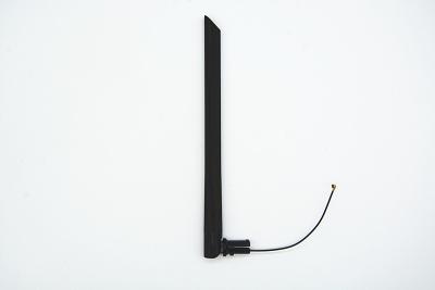 China Dual Band Bladed Shaped Wifi Router Antenna Rubber Material W/IPEX Connector for sale