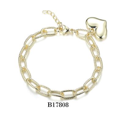 China New Arrival Trendy Hip Hop 18K Gold Stainless Steel Chunky Thick Women Twisted Rope Bracelet for sale