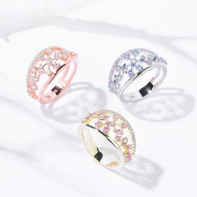 China Wholesale FASHIONABLE Royi Jewelry 925 Sterling Silver Gold Plated With Shining CZ Women Shape Rings for sale