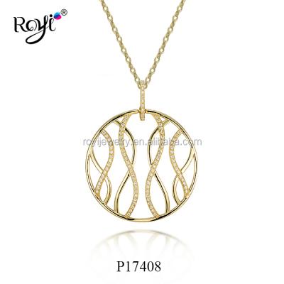 China Vintage Royi Jewelry New Style 925 Sterling Silver Gold Plated Gemstone Pendants for sale