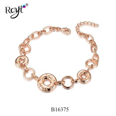 China FASHIONABLE Design 925 Sterling Silver Circle Women Jewelry Rose Gold Fashion Bracelets for sale