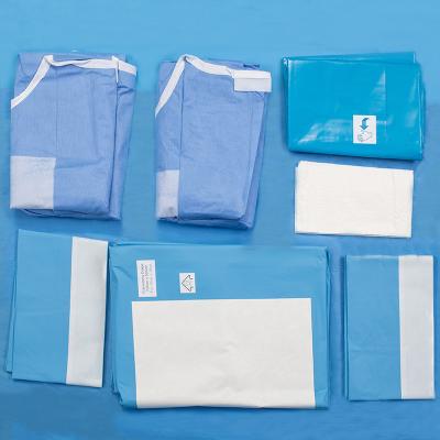 China CE ISO Surgical Nonwoven Fabric Customized Disposable Drape Drape Package Approved Single Operation for sale