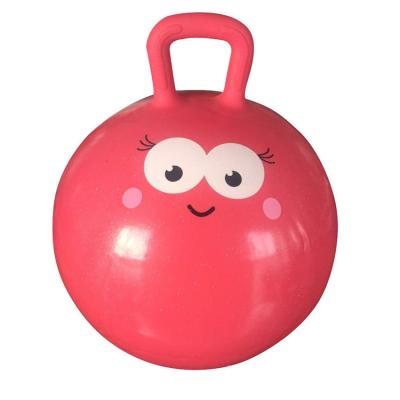 China Ride On Toy Cartoon Pattern Kids Hopper Ball With Compressor 45CM Diameter PVC Material for sale