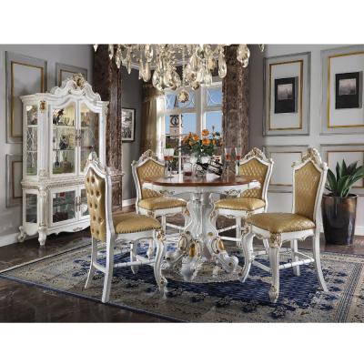 China Fashion Adjustable Luxury Modern Dining Table Glass Dining Table (Other) Set Solid 6 Seats Chairs Furniture For Dining Room for sale