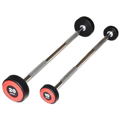 China Universal Wholesale Rubber Coated Premium Fixed Straight Barbell for sale