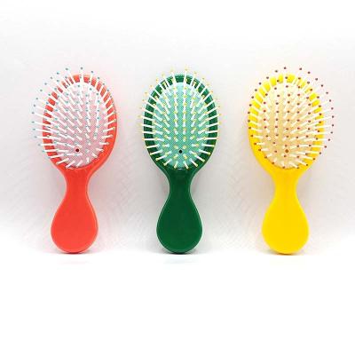 China Travel Wholesale New Wide Teeth Yellow Red Hairdresser Combs Air Cushion Combs Women Scalp Massage Comb Hair Brush for sale