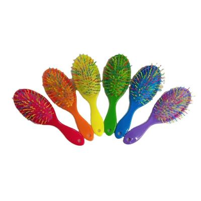 China Hot Airbag Massage Scalp Comb Rainbow Hair Comb Comfortable Custom Hair Brush Comb for sale