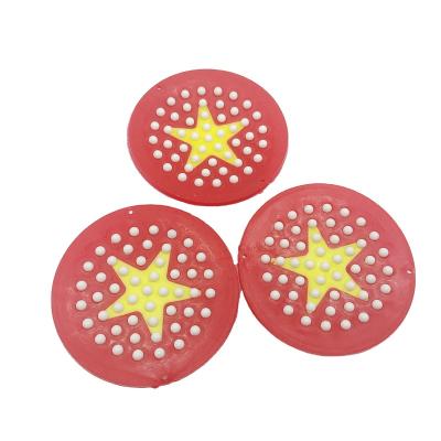 China Red Star Salon 2022 Massage Cushion Comb Accessories Five-pointed Rubber Rubber Comb Rubber for sale