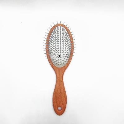 China Comfortable Fashion Durable Cow Print Anti-Static Wet Hair Brushes Rubber Airbag Massage Comb Women Hairbrush for sale