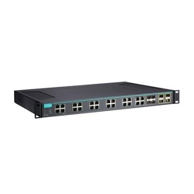 China MOXA ICS-G7528A Series 24G+4 10GbE-port Full Layer 2 Gigabit Managed Ethernet Switches 16K for sale