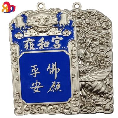 China China Made In China Zinc Alloy 3D Promotional Custom Vintage Engraving Beijing Forbidden City Pendant for sale