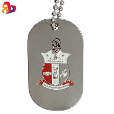 China China Fashion Custom Silver Plating KAY Logo Collar Cheap Private Dog Tag for sale