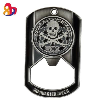 China Custom Zinc Alloy Military 3D Fake Key Stocked Key Chain Bottle Opener for sale